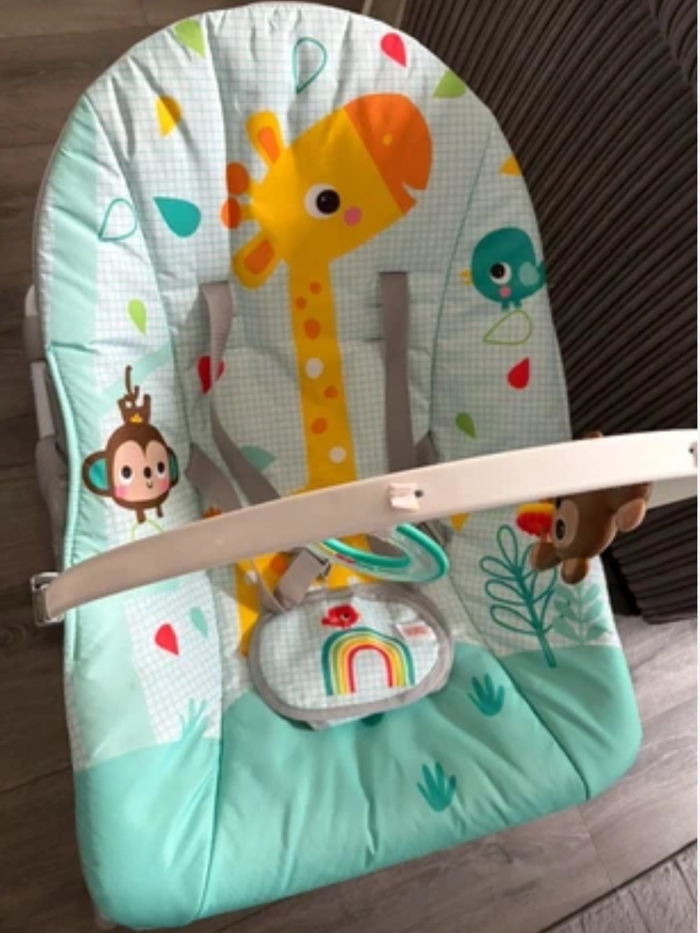 Bright Starts Wild Vibes Infant to Toddler Rocker with Vibrations newborn